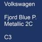 Preview: Volkswagen, Fjord Blue P. Metallic 2C, C3.